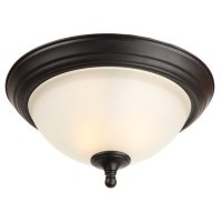 Hardware House Galveston Flushmount Ceiling Light Fixture - Black