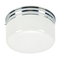 Hardware House 2-Light Ceiling Fixture - White
