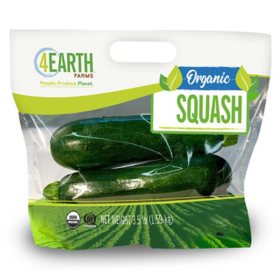 Organic Zucchini Squash, 3.5 lbs.