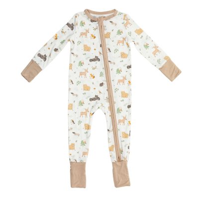 Angel Dear 2-Way Zipper Romper Woodland Babies 3-6M:- Woodland Babies, 3-6M