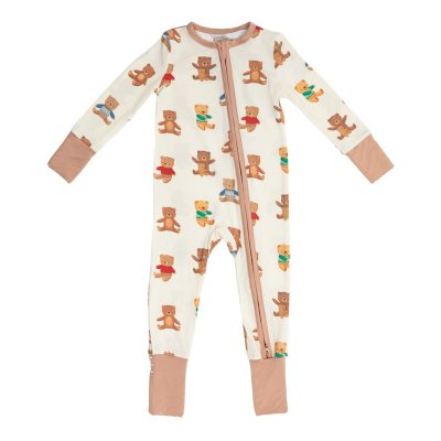 Angel Dear 2-Way Zipper Romper Teddy Bear Collection 3-6M:- Teddy Bear Collection, 3-6M