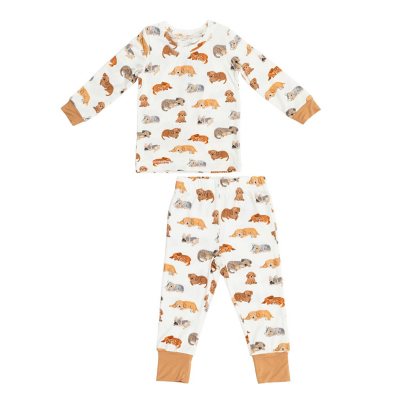 Angel Dear Long Sleeve Loungewear Set Napping Puppies 6-12M:- Napping Puppies, 6-12M