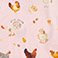 Pink Collector Chickens, variant on Angel Dear Baby Girls Long Sleeve Loungewear Set