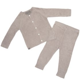 Barefoot Dreams CozyChic Lite Infant Classic Cardi & Pant Set