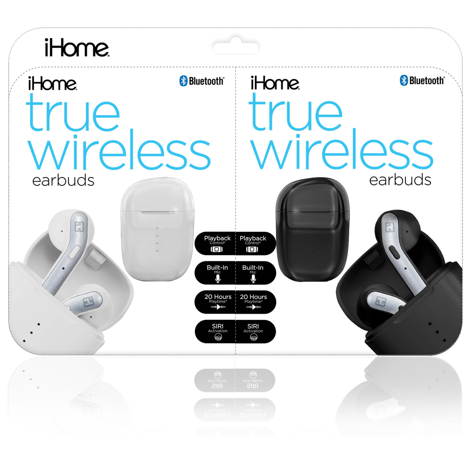 iHome Truly Wireless Earbud 2-Pack Bundle