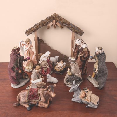 Hand-Painted Indoor Nativity Set (14 pcs.) - Sam's Club