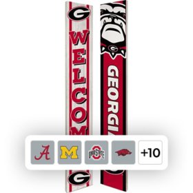 NCAA 8" x 60" Reversible Porch Greeter Sign