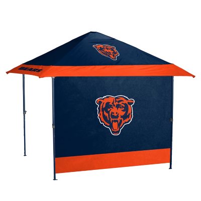 Logo Brands Officially Licensed NFL Pagoda Tent Canopy with Frame and Side Panel- Chicago Bears