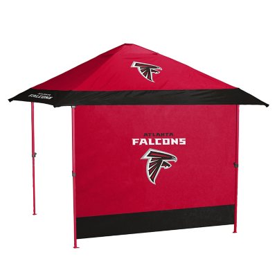Logo Brands Officially Licensed NFL Pagoda Tent Canopy with Frame and Side Panel- Atlanta Falcons