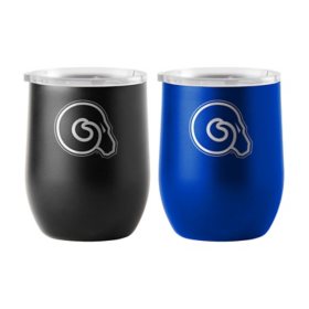 Logo 2-Pack 16 oz. NCAA Etched Stainless Tumblers - Choose Your Team