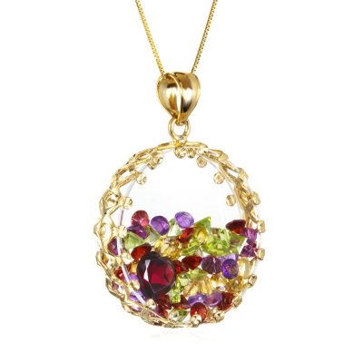 Mixed stone pendant discount