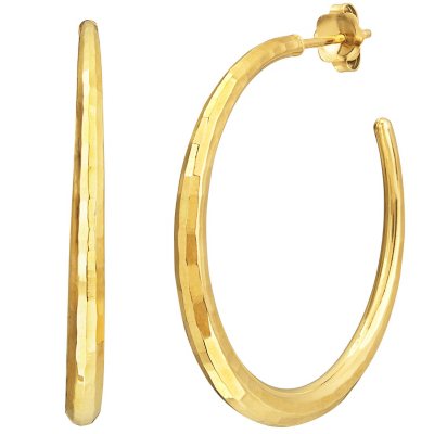 14K Yellow Gold Diamond Cut Graduated Hoops - Sam's Club