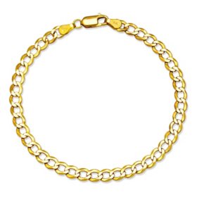 Curb Chain Bracelet in 14K Gold, 5mm