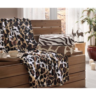 Safari Faux Fur Throw