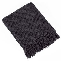 Brielle Home Winding Wave Knit Throw (Various Colors)