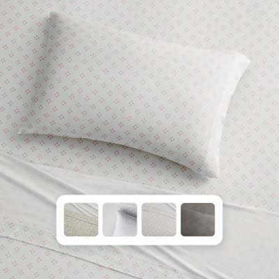 Brielle Home Cotton Jersey Sheet Set- King White