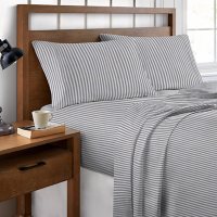 Brielle Home 300 Thread Count Printed Cotton Sateen Sheet Set (Various Sizes and Colors)