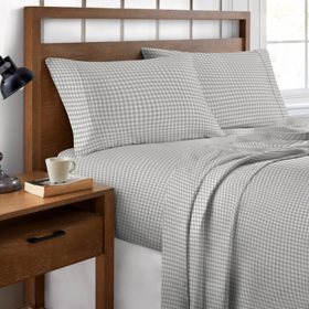 Brielle Home 300 Thread Count Printed Cotton Sateen Sheet Set (Various Sizes and Colors)