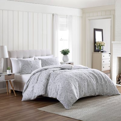 Swift Home Premium Collection Ultra Plush Floral Pintuck Comforter Set ...