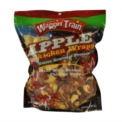 Waggin train chicken and apple wraps discount