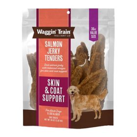 Waggin' Train, Salmon Jerky Tenders for Skin & Coat Support, 36 oz. Pouch