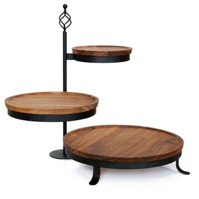 3 TIER ACACIA SERVER - Sam's Club