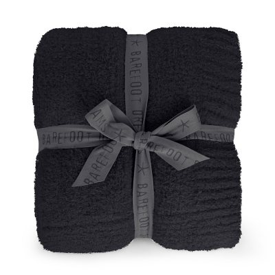 Barefoot Dreams CozyChic Throw Blanket, 54'x72':- Carbon