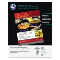 HP Inkjet Brochure/Flyer Paper, 48lb,  98 Bright, 8 1/2 x 11, White, 150 Sheets