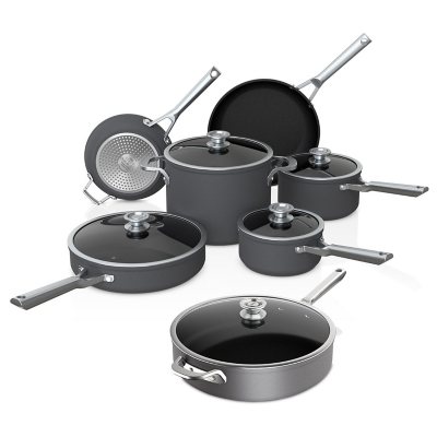 Ninja Foodi NeverStick Premium Anti-Scratch Nest System, 4-Piece Cookware Set C54000