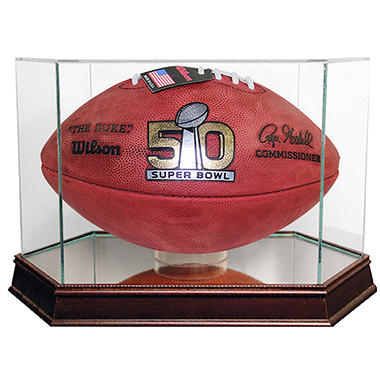 Super Bowl 50 Official Wilson Game Football with Display Case