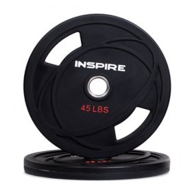 Inspire Fitness 2 x 45 lb Urethane Olympic Weight Plates
