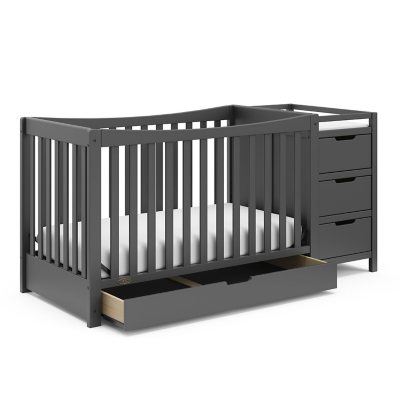 Graco Remi 4-in-1 Convertible Crib And Changer, Gray