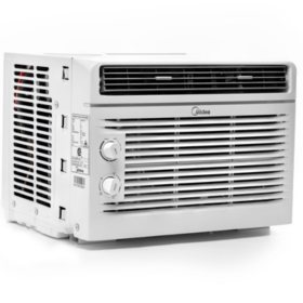 Midea 5,000 BTU Room Window Air Conditioner, Mechanical Control, DOE, For Spaces up to 150 Sq. Ft., MAW05M1YWT