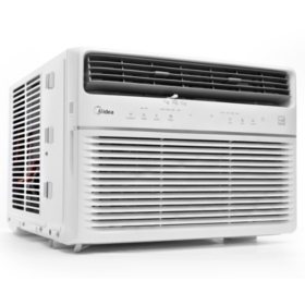 Midea 8,000 BTU Room Window Air Conditioner, Remote Control, Energy Star w/Wifi & Voice Control, For Spaces up to 350 Sq. Ft., MAW08S1YWT