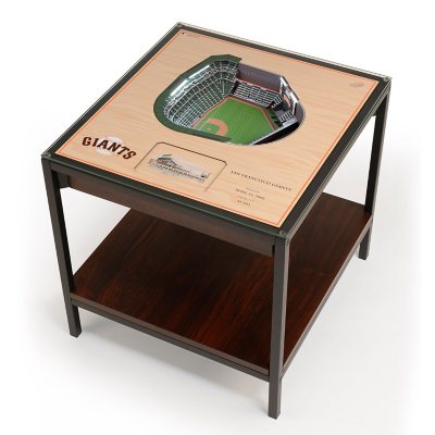 MLB 25-Layer Stadium View Lighted End Table - San Francisco Giants:- San Francisco Giants
