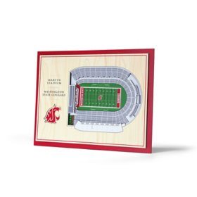 YouTheFan NCAA 5-Layer Stadium View 3D Wall Art (Assorted Teams)
