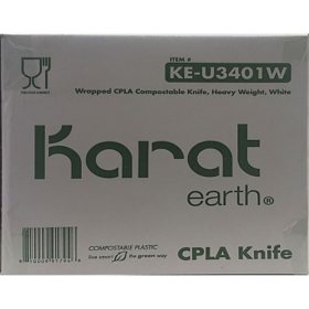 Karat PS Plastic Heavy Weight Knives Bulk Box - Black - 1,000 ct 