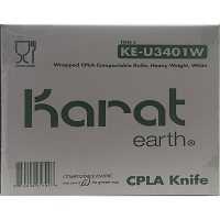 Karat CPLA Individually Wrapped Knives (750 ct.)