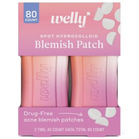 Welly Hydrocolloid Blemish Patch, 40 ct., 2 pk.
