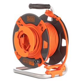 BLACK+DECKER Reverse Cord Reel - 50' 14AWG SJTW for Electric Tools