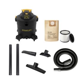 Stanley 12 Gallon 6HP Pro Poly Series Wet and Dry Vacuum Cleaner