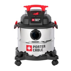 Porter Cable 5gallon 4HP Stainless Steel Series Wet And Dry Vacuum Cleaner