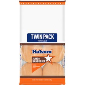 Holsum Jumbo Hamburger Buns 24 oz.,  2 pk.