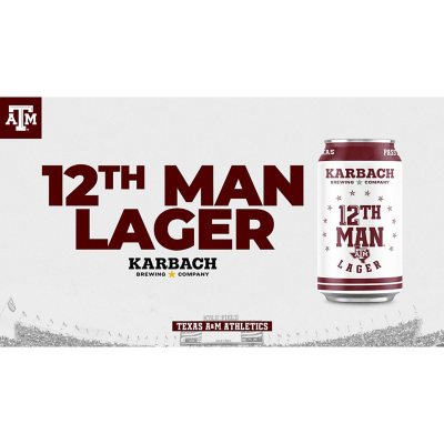 Karback 12th Man Lager (12 fl. oz. can, 12 pk.) Sam's Club
