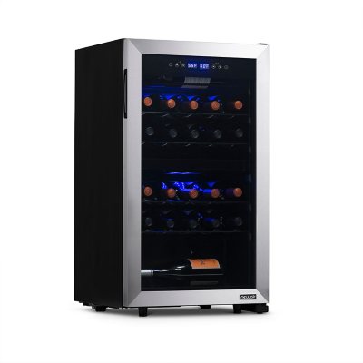 NewAir Freestanding 28-Bottle Dual Zone Compressor Wine ...