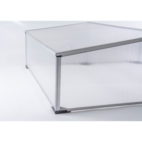 Ogrow Easy-To-Assemble 39" Square Aluminum Cold Frame Greenhouse