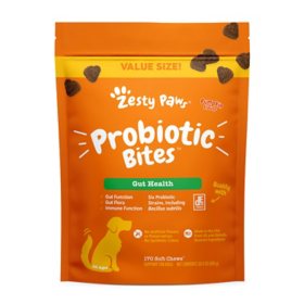 Zesty Paws Probiotic Bites, Pumpkin Flavored, 170 ct.