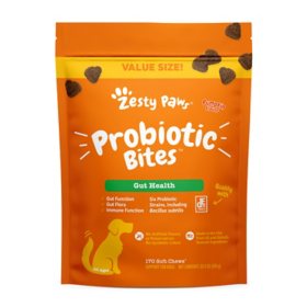 Zesty Paws Probiotic Bites, Pumpkin Flavored, 170 ct.