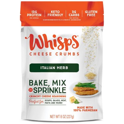 Whisps Cheese Crumbles, Italian Herb (8 oz.) Sam's Club