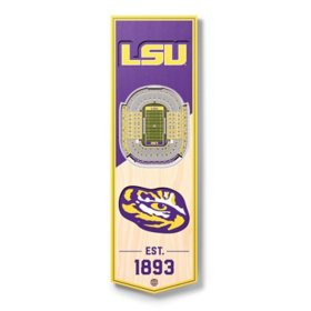 YouTheFan LSU Tigers 6"x19" 3D Stadium View Banner